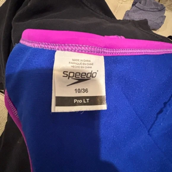 Speedo Pro LT Swimsuit in Blue and Pink 10/30 - Picture 4 of 4